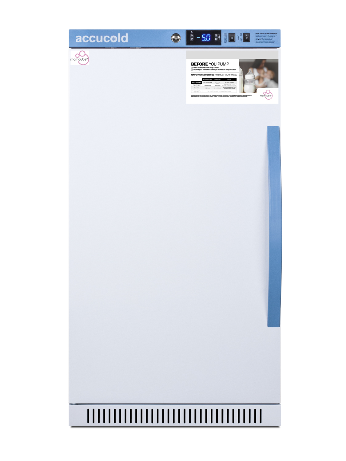 Performance Series 2.47 cu.ft. ADA height purpose-built MOMCUBE breast milk freezer